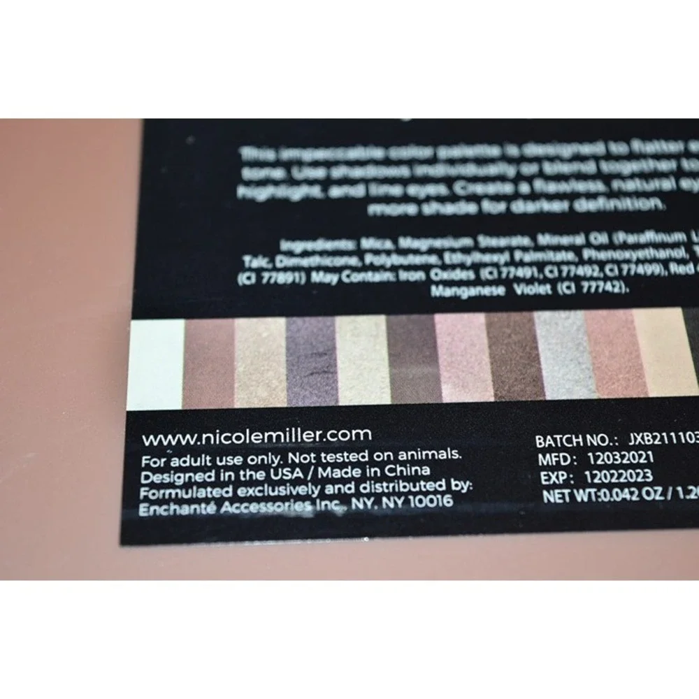 Nicole Miller New York Rosy Nudes Eyeshadow Palette